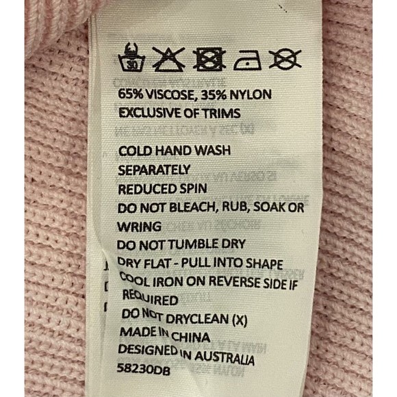 Bardot Rory Knit Dress in Sorbet Pink‎ Women's Large NWT - Picture 8 of 10